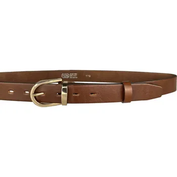 Opasek PENNY BELTS Kožený opasek 30-303-48 hnědý - 85 cm