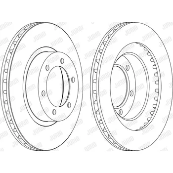 Brzdový systém Brzdový kotouč JURID 562743JC
