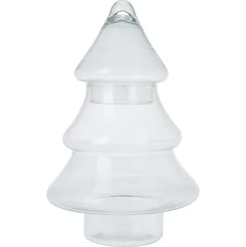 Dóza na potraviny Excellent Houseware Skleněná nádoba na potraviny stromeček 26 cm