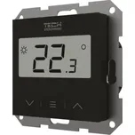 TECH CONTROLLERS EU-F-12B prostorový termostat, s čidlem vlhkosti, drátový, černá