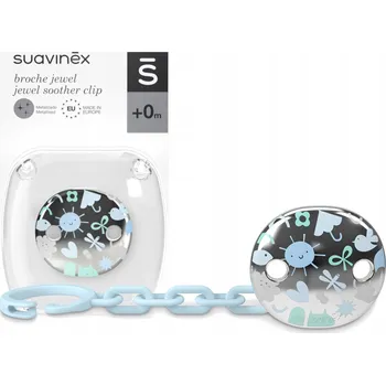SUAVINEX KLIP NA DUDLÍK MEMORIES MODRÝ