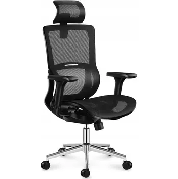 Ergonomická otočná židle Markadler černá s nastavitelnou opěrkou hlavy