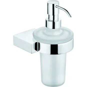 Dávkovač mýdla KLUDI A-XES dávkovač tekutého mýdla, nástěnný, sklo, chrom
