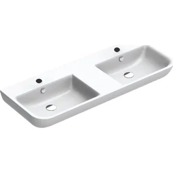 CONCEPT S dvojumyvadlo 125 cm, se 2 otvory pro baterie a přepadem, Cataglaze - doprava zdarma