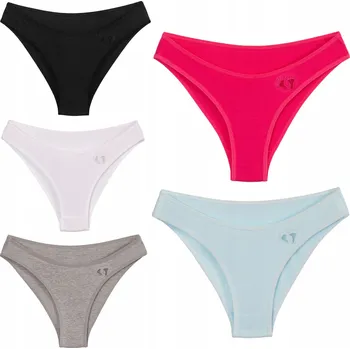 Dámské oblečení Dámské BAVLNĚNÉ kalhotky FIGI plné 5 ks XL/XXL