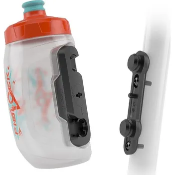 Košík na láhev Fidlock Twist set láhev dětská 450ml - základna na rám čirá