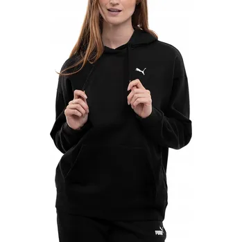 Dámská mikina Dámská Mikina kapucí PUMA černá Bavlna klokanka s kapucí M