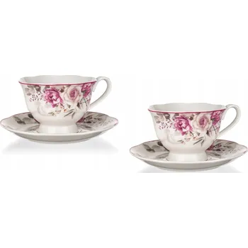 Šálek Banquet květinová keramika 220 ml 2 ks