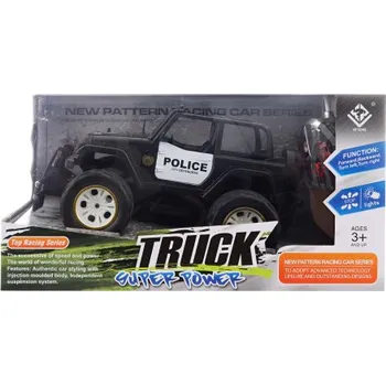 RC model auta LAMPS Truck Super Power JEEP R/C Auto policejní na dálkové ovládání 1:16