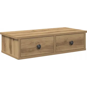 police Nástěnná police se zásuvkami 60x28x15 cm dub artisan