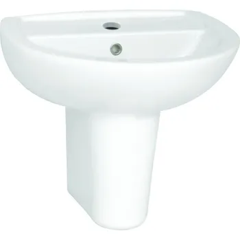 CONCEPT 100 umyvadlo 60 cm, s otvorem pro baterii a přepadem, alpská bílá