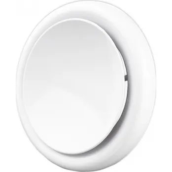 Kouřovod LINDAB SR-s talířový ventil 100mm, přívodní, plech, bílá