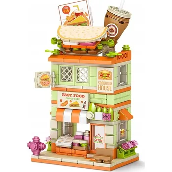 ostatní stavebnice STAVEBNICE SNACK BAR - RYCHLÉ OBČERSTVENÍ - 270 dílků