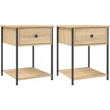Noční stolek Noční stolky dub sonoma 44 x 45 x 58 cm, 2 kusy