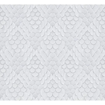 Tapeta Marburg Vliesová tapeta na zeď, šedo-bílá, 3D vzor, 35809, Papis Loveday Fashion Icon, Marburg, velikost 10,05 x 0,7 m