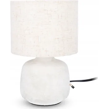 Lampička Lampka noční do sypialni stolní béžová klasická moderní 21,5 cm
