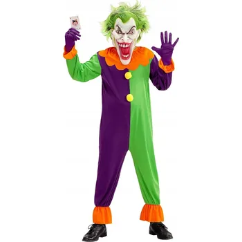 Karnevalový kostým Kostým Jokera Šílený Klaun Kostým Démonický Joker Klaun Halloween 140