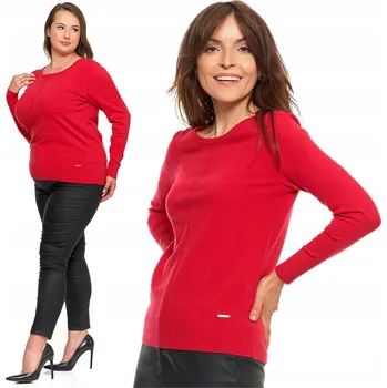 Dámský svetr Moraj dámský svetr červený klasický do pasu velikost S