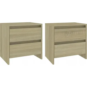 Noční stolek Noční stolky, 2 ks, dub sonoma, 45x34,5x44,5 cm