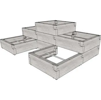 Držák na květináč a truhlík vyvýšený záhon JUWEL TIMBER ERGOLINE - C