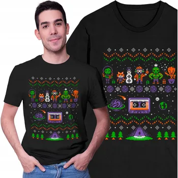 Pánské tričko Tričko Vánoční T-shirt Strážci Galaxie Marvel Groot