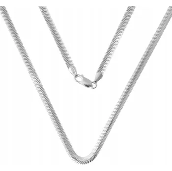 Řetízek Stříbrný řetízek ryzost 925 Zmijíkový řetízek Linka Elegantní Oválný | 50 cm x 3 mm