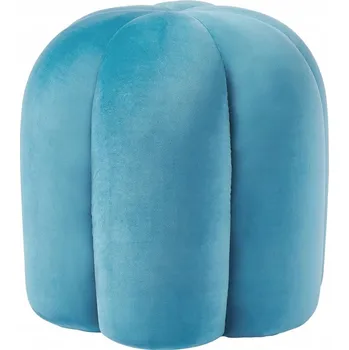 Taburet Westwing modrý čalouněný Taburet