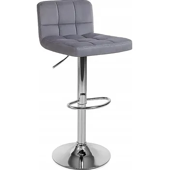 Barová židle Barová Židle F.H. Angel odstíny šedé 109 cm látka