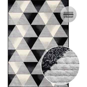 Koberec Kusový koberec GIRONA 2061 681 Black Rozměr: 68x110 cm