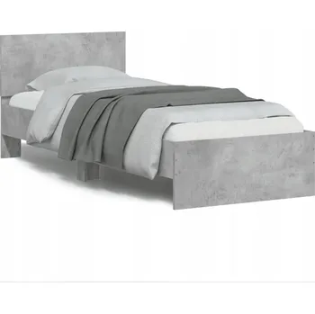 Postel Rám postele s čelem 193x80x70 betonu šedá