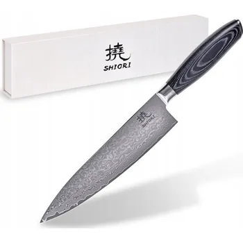 Kuchyňský nůž Klasický kuchařský nůž Shiori Kuro Sifu - vícevrstvá damašková ocel