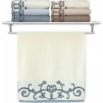 Ručník Ručník Terry Barocco II. smetanová 50x100 cm