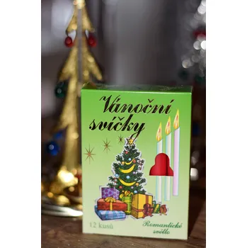 Svíčky k Andělskému zvonění - červené 12 ks