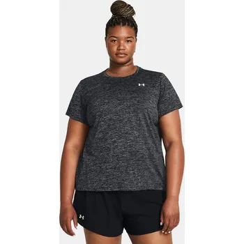 Dámské tričko Dámské tričko Under Armour Tech SSC- Twist&-BLK 1384228-001 Černá 2X