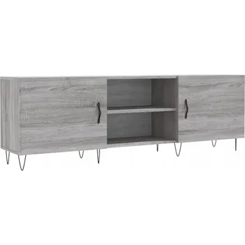 Televizní stolek TV stolek z dřevotřísky, šedý dub sonoma, 150x30x50 cm