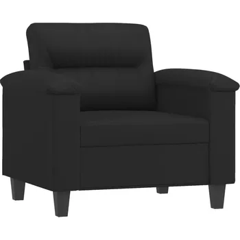 Křeslo Relaxační křeslo černé z umělé kůže, 90 x 77 x 80 cm