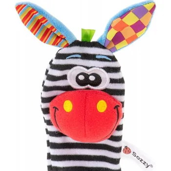 Barevné ponožky s chrastítkem pro miminka, 2 ks