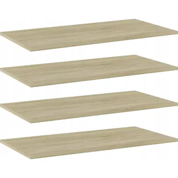 police Police na knihy dub sonoma 80 x 40 x 1,5 cm (4 ks)