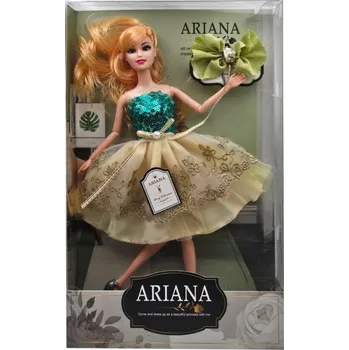 Panenka PANENKA ARIANA V BÁLOVÝCH ŠATECH + DOPLŇKY - 30 CM