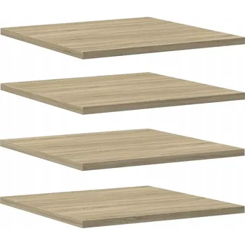 police Police na knihy dub sonoma 40 x 40 x 1,5 cm - 4 ks