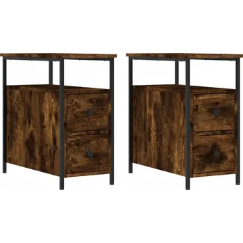 Noční stolek Noční stolek kouřový dub 30 x 60 x 60 cm