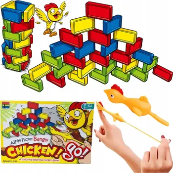 ostatní stavebnice Utekající Kuře Dovednostní Hra Střílení na Cíl Stavebnice Pyramida