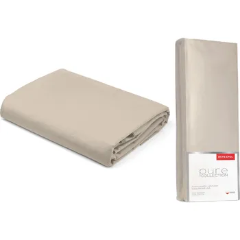 Prostěradlo Prostěradlo bavlna saténové s gumou 160x200 Pure Pískově Béžové Detexpol