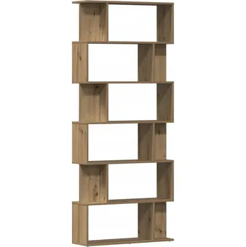 Knihovna Knihovna / Regál na knihy, 80 x 24 x 192 cm, dub artisan, 6 polic