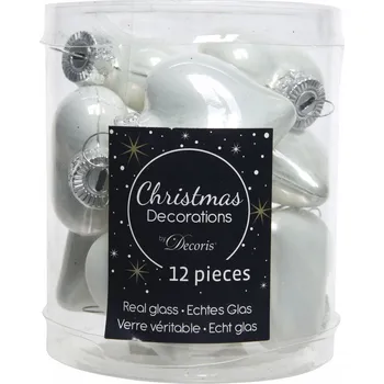 Vánoční dekorace Tvarované Vánoční Baňky 4 cm 12 ks