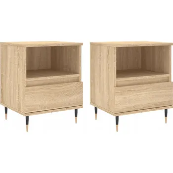 Noční stolek Noční stolek dub sonoma 40 x 35 x 50 cm se zásuvkou a policí