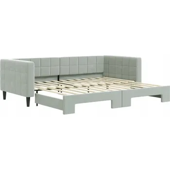 Pohovka Rozkládací pohovka 2v1 223x100x68 světle šedá