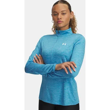 Dámské tričko Dámské tričko Under Armour Tech 1/2 Zip- Twist 1384225-452 Modrá SM