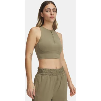 Dámské oblečení Dámské tílko Under Armour Meridian Zip Tank 6000361-251 Hnědá LG