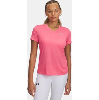 Dámské tričko Under Armour Tech SSV- Solid 1384229-672 Růžová SM